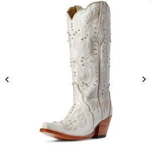 Ariat Pearl white wedding boots